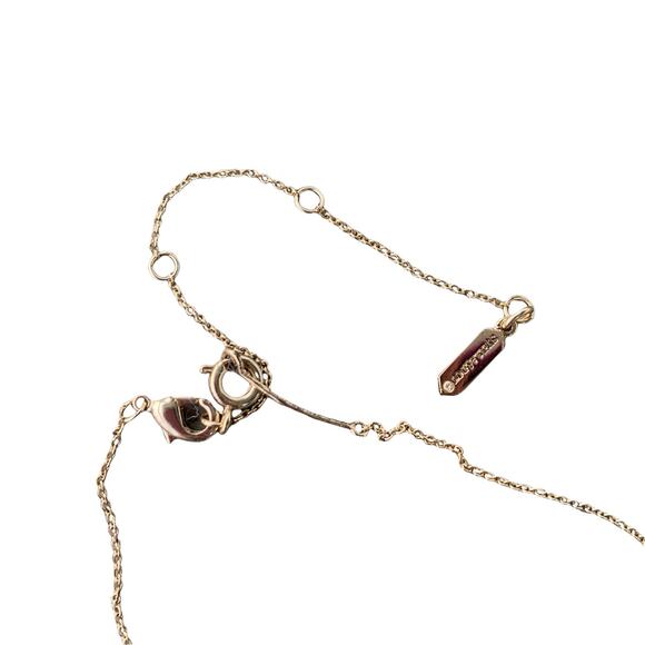 Stella & Dot Chase Coral Pendant Gold Tone Statement Necklace 16” Approx. NIB - Picture 4 of 13